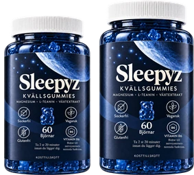 Sleepyz kvällsgummies – 2 burkar