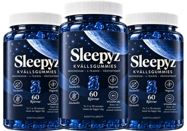 Sleepyz kvällsgummies – 3 burkar